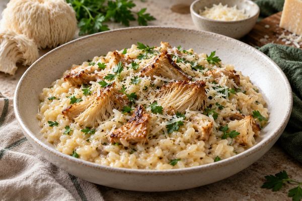 Igelstachelbart-Risotto – KI-generierter Serviervorschlag