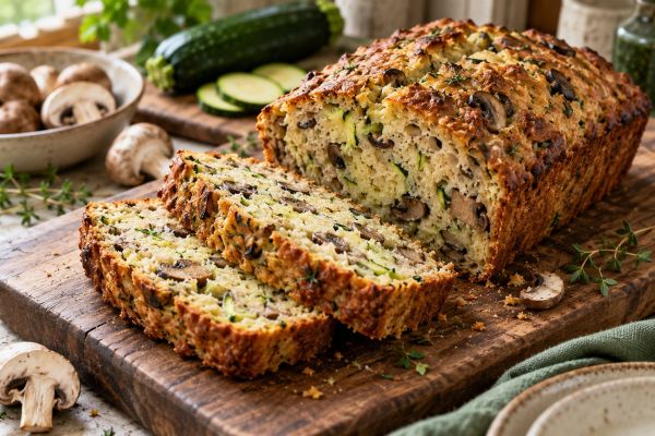 Zucchini-Pilz-Brot – KI-generierter Serviervorschlag